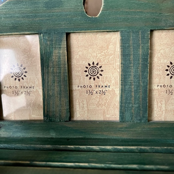 Park bench picture frame in green π - Picture 6 of 6